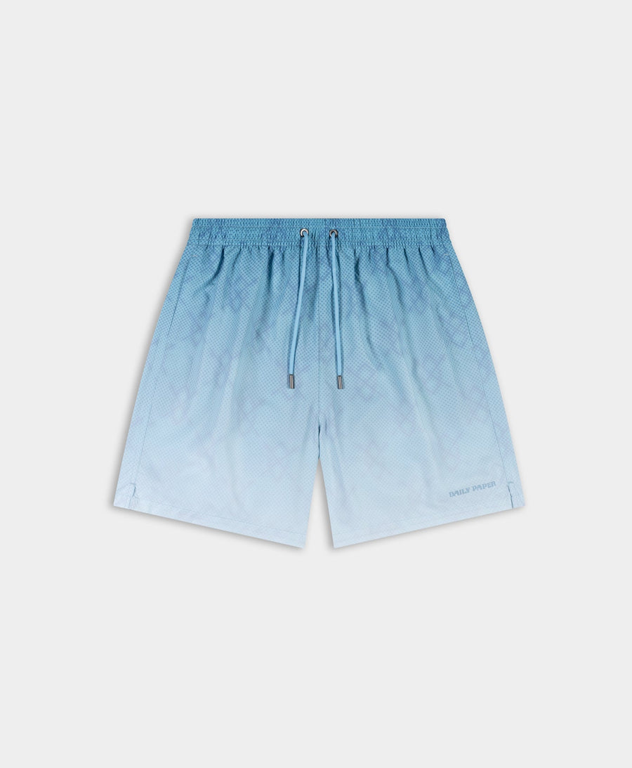 Air Blue Ombre Dotted Shield Swimshorts
