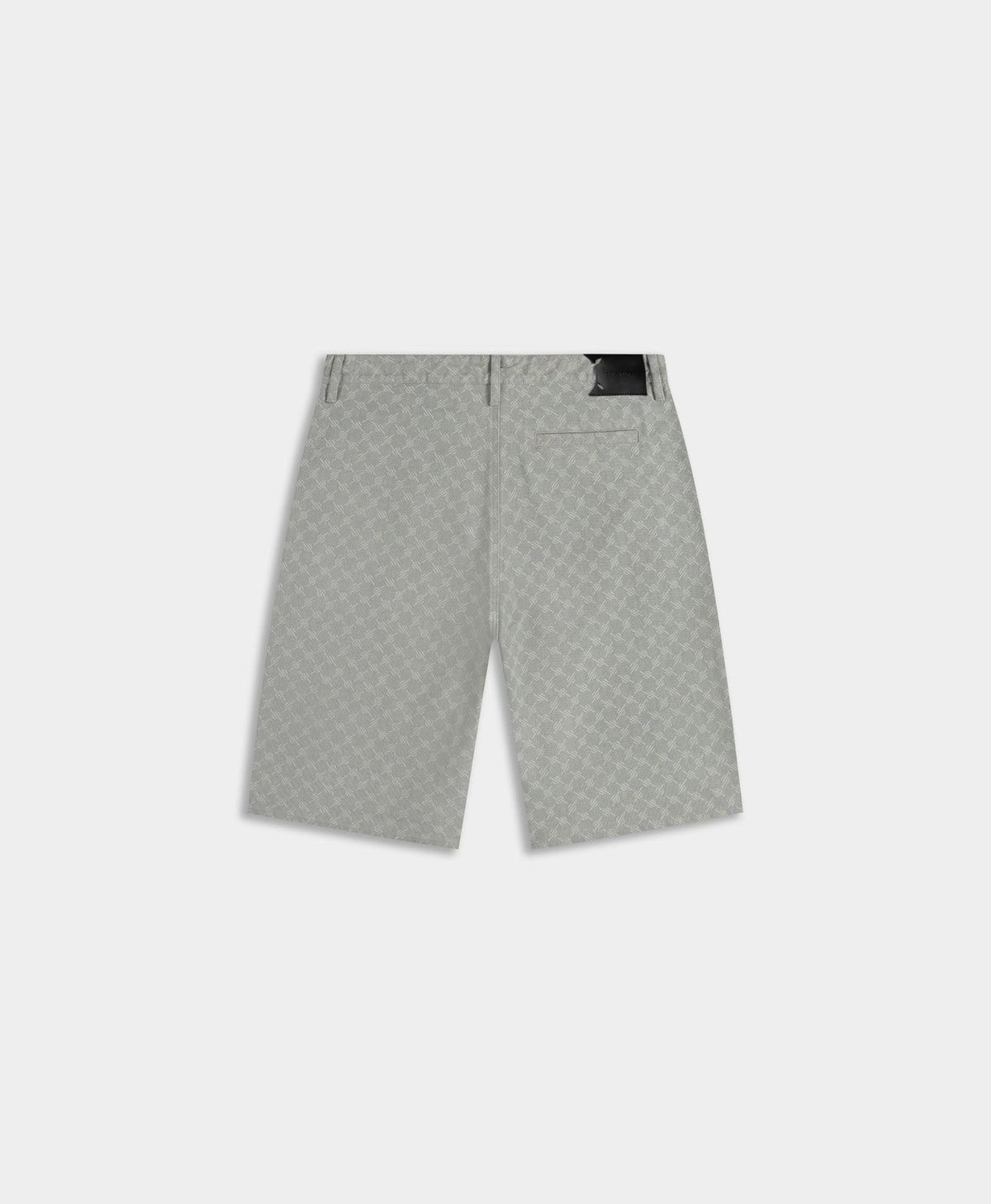 Mirage Grey Washed Monogram Woven Shorts