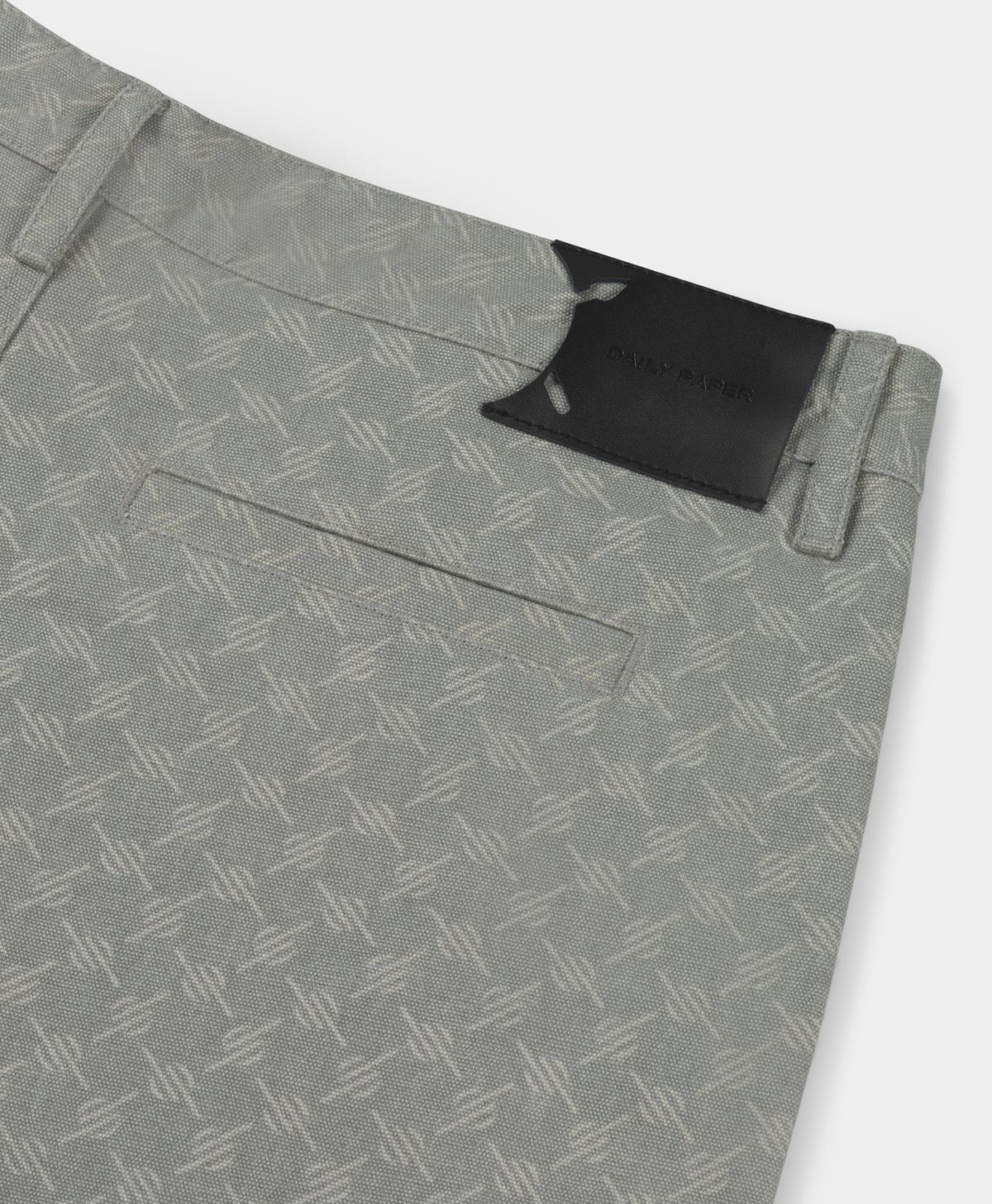 Mirage Grey Washed Monogram Woven Shorts