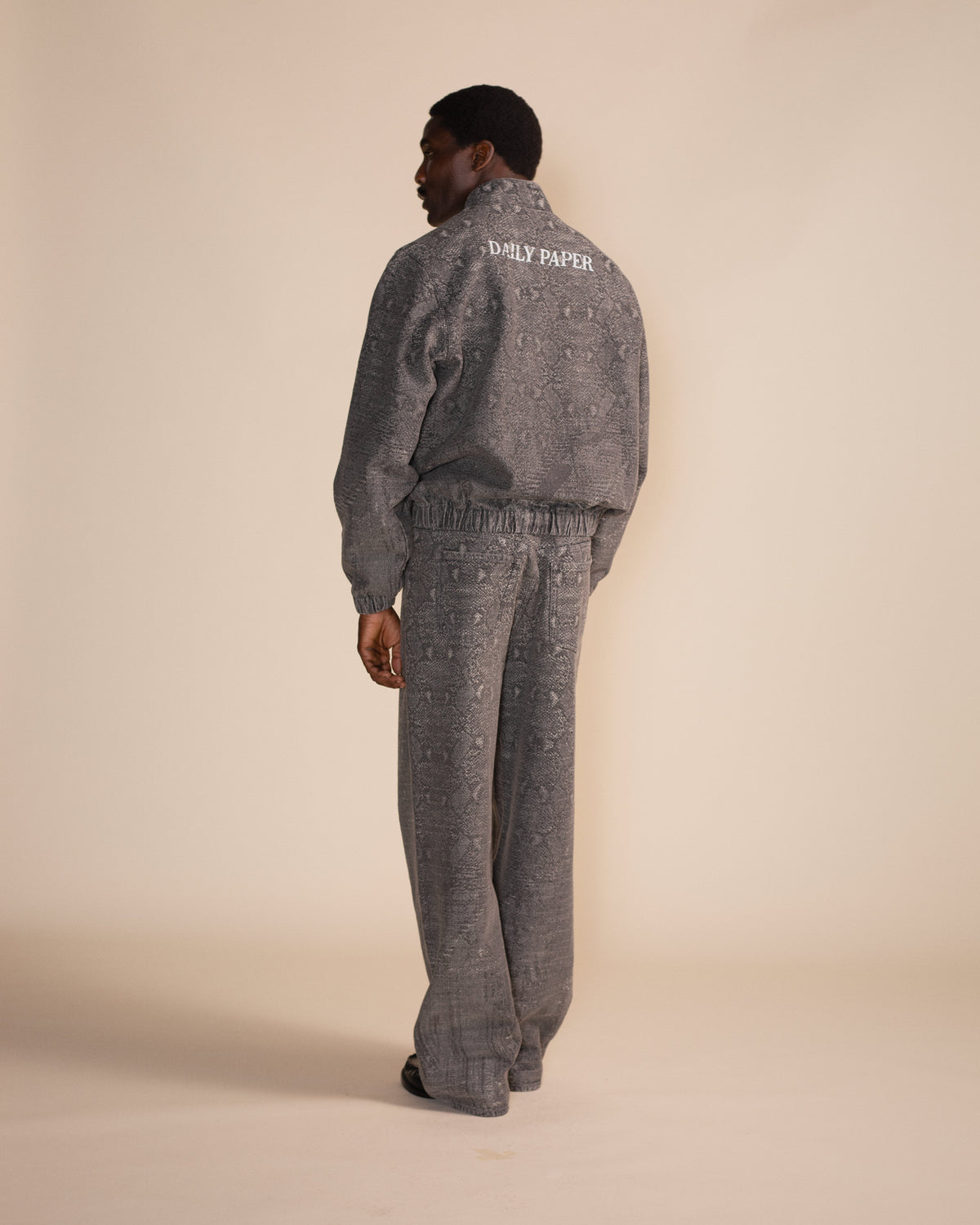 Denim Snake Oversized Jeans