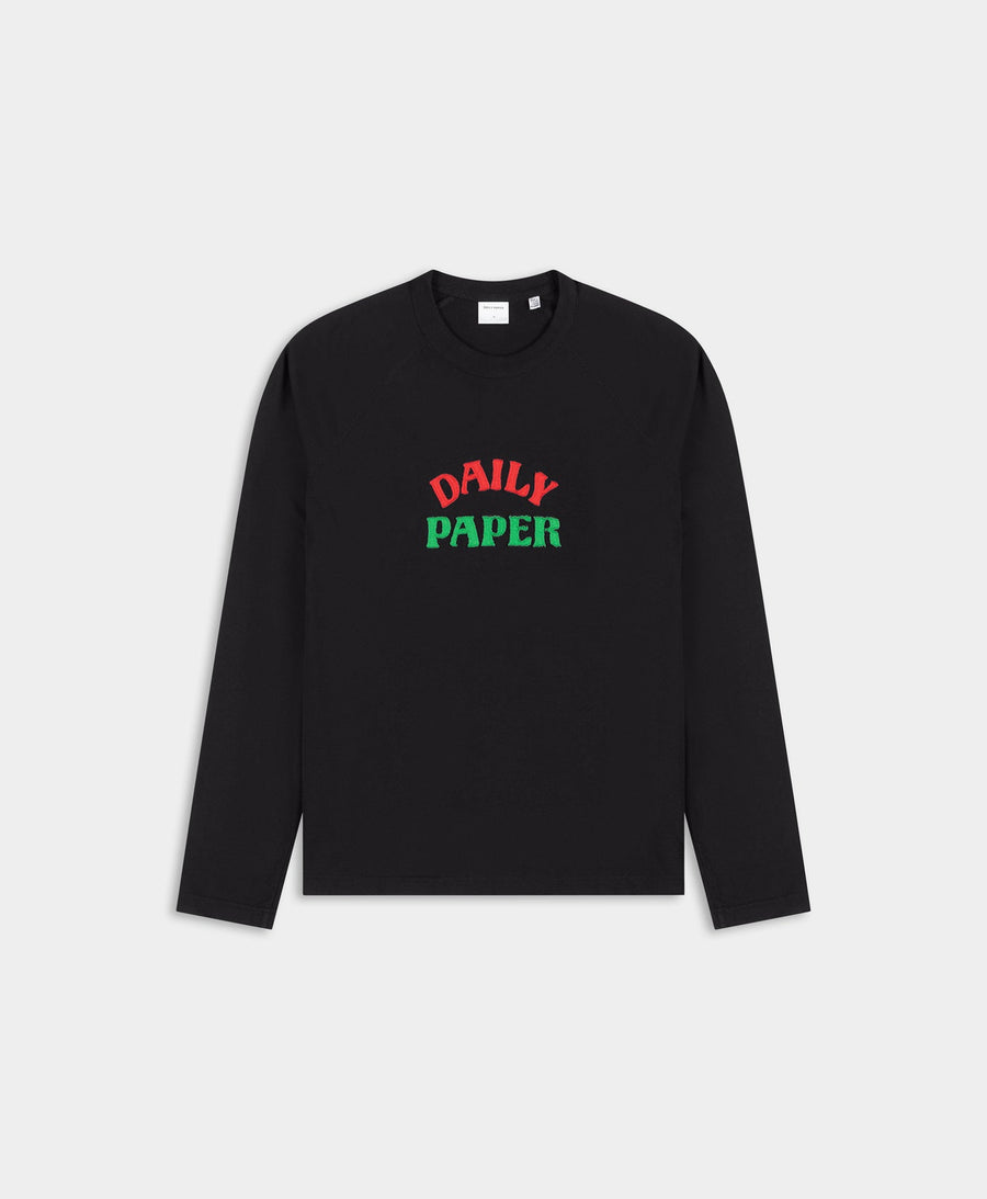 Black Foundation Contrast Raglan Longsleeve