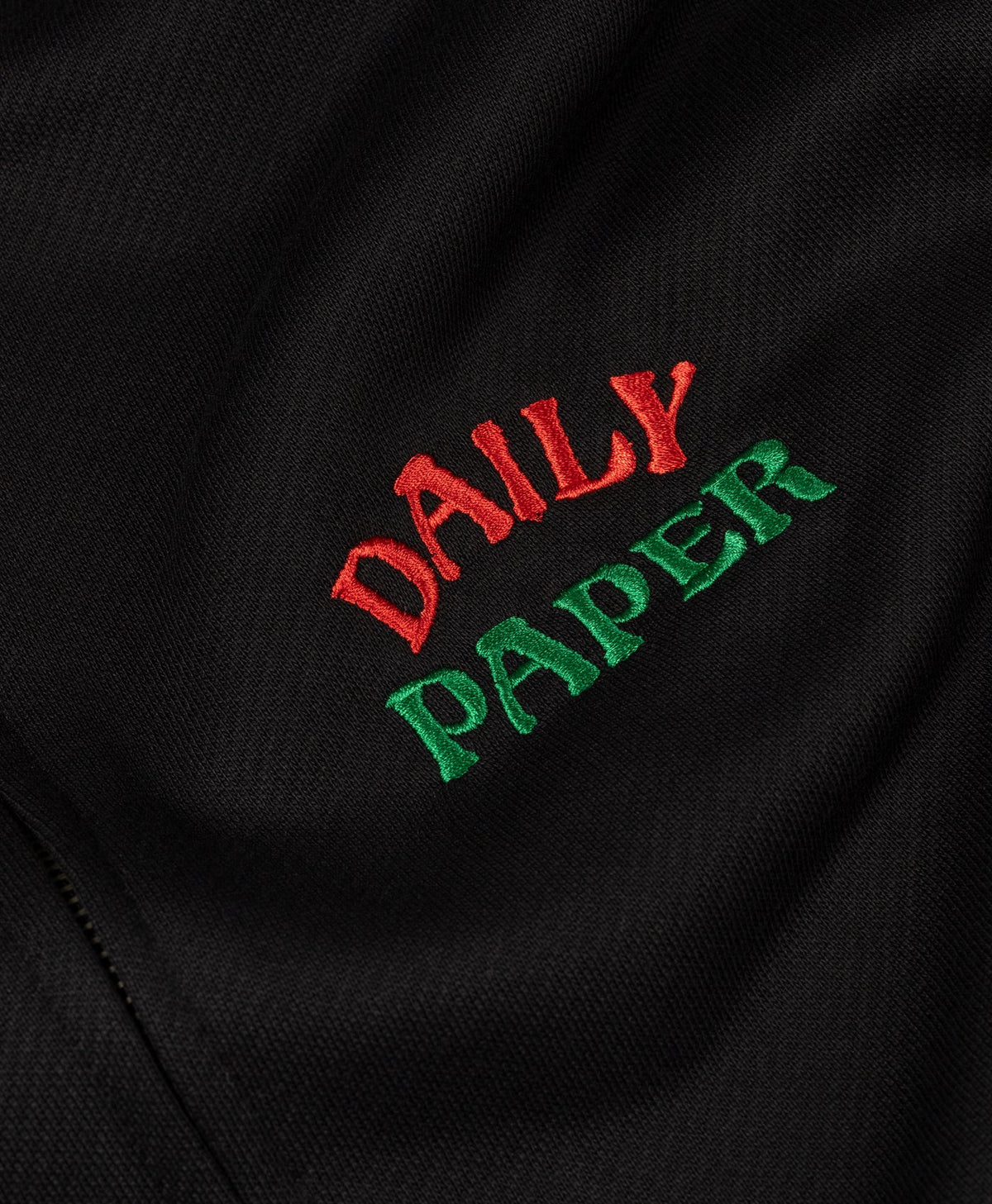 Black Arch Zip Hoodie