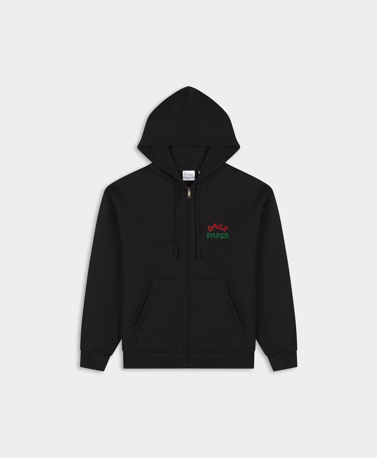 Black Arch Zip Hoodie