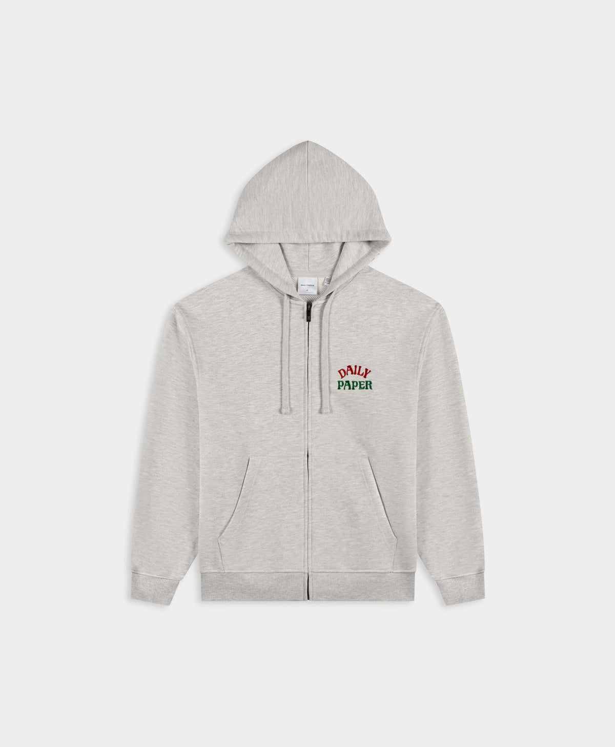 Heather Grey Arch Zip Hoodie