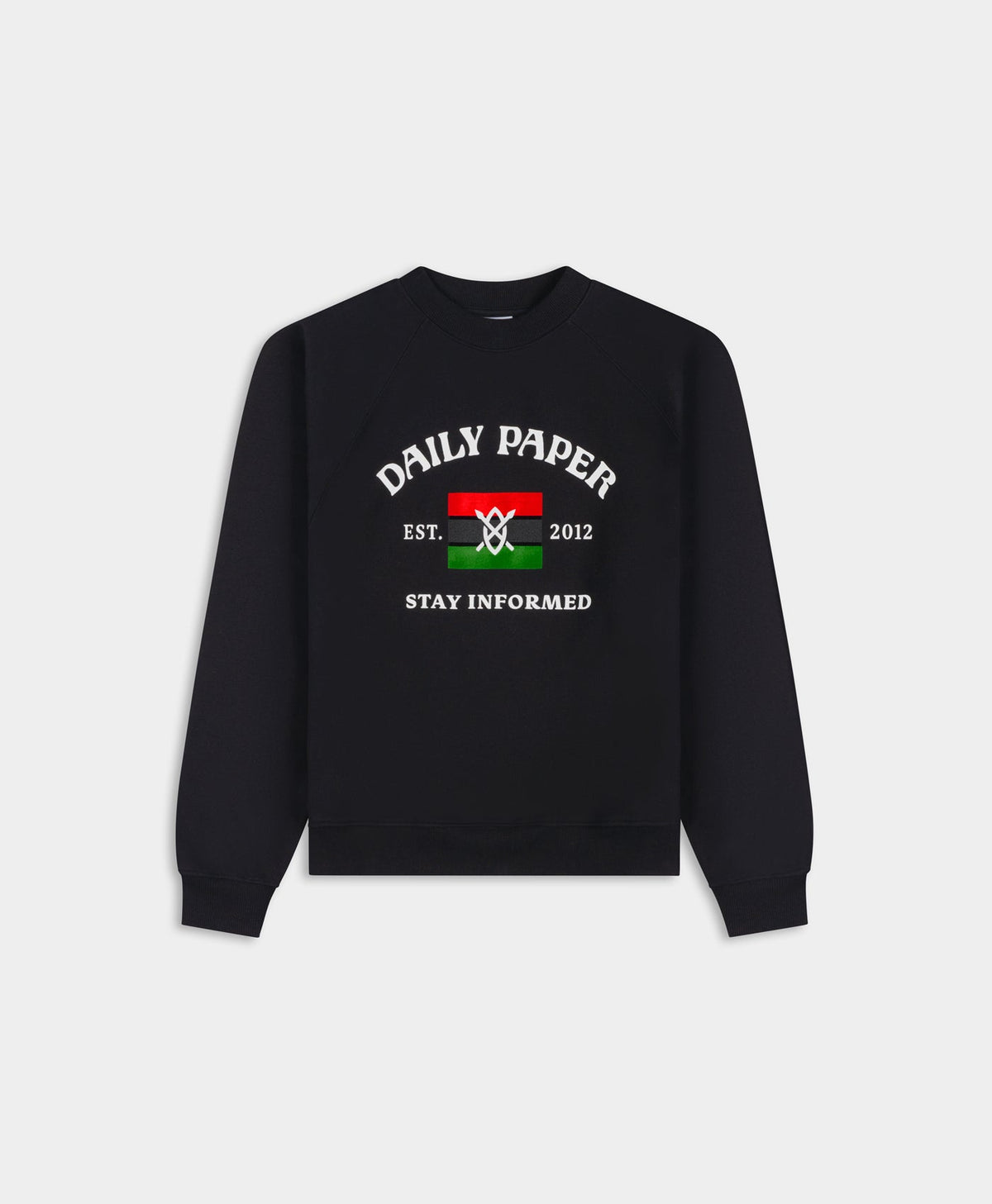 Black Stay Informed Sweater