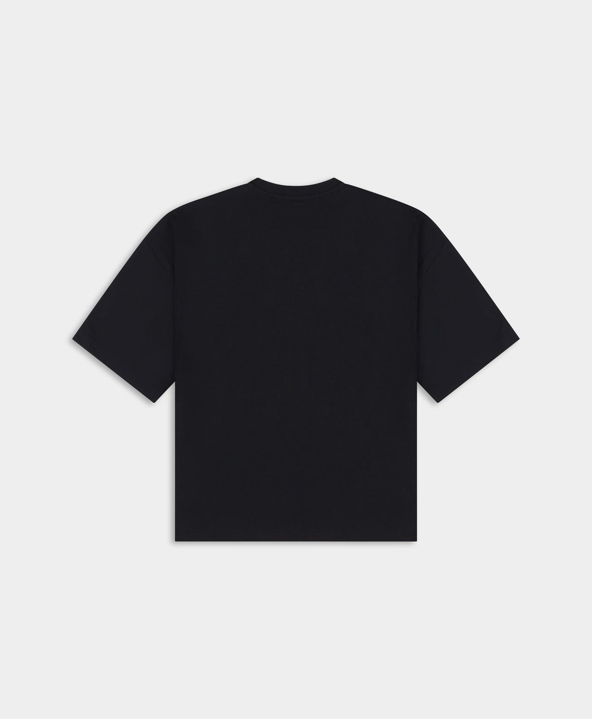 Boxy Black Stay Informed T-Shirt