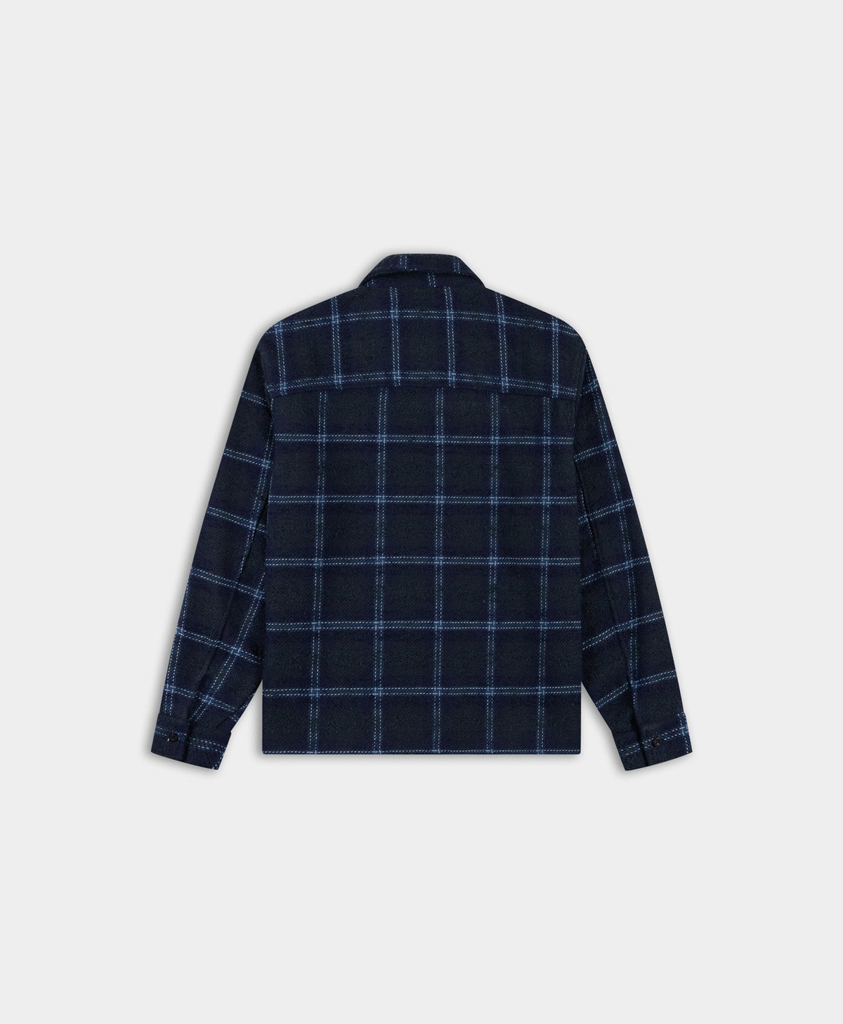 Carbon Structured Check Script Shirt