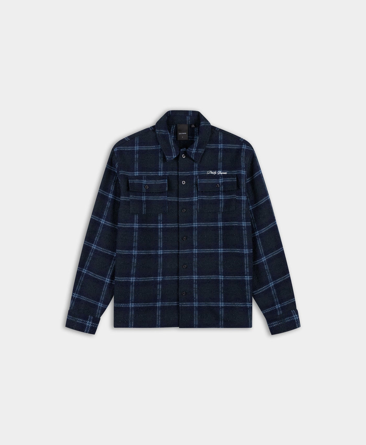 Carbon Structured Check Script Shirt