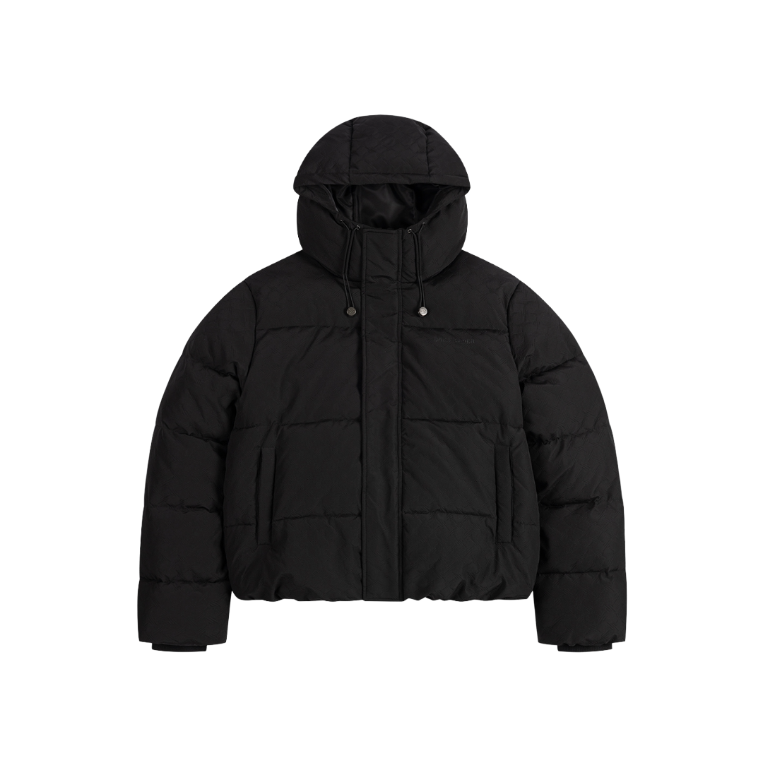 Black Sealed Monogram Puffer Jacket