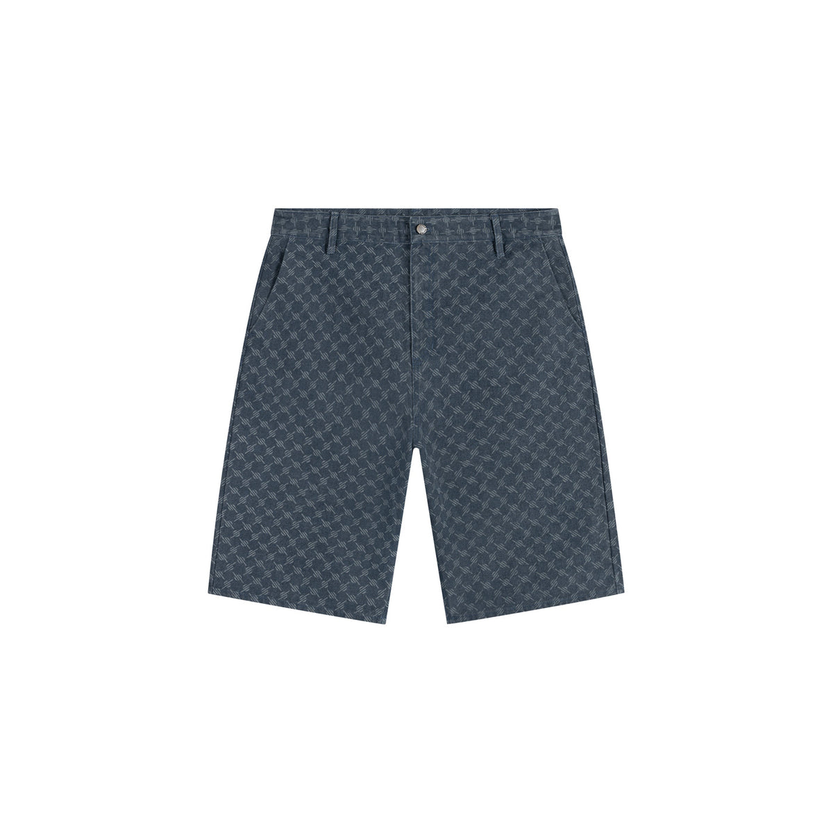 Blue Wing Teal Washed Monogram Woven Shorts