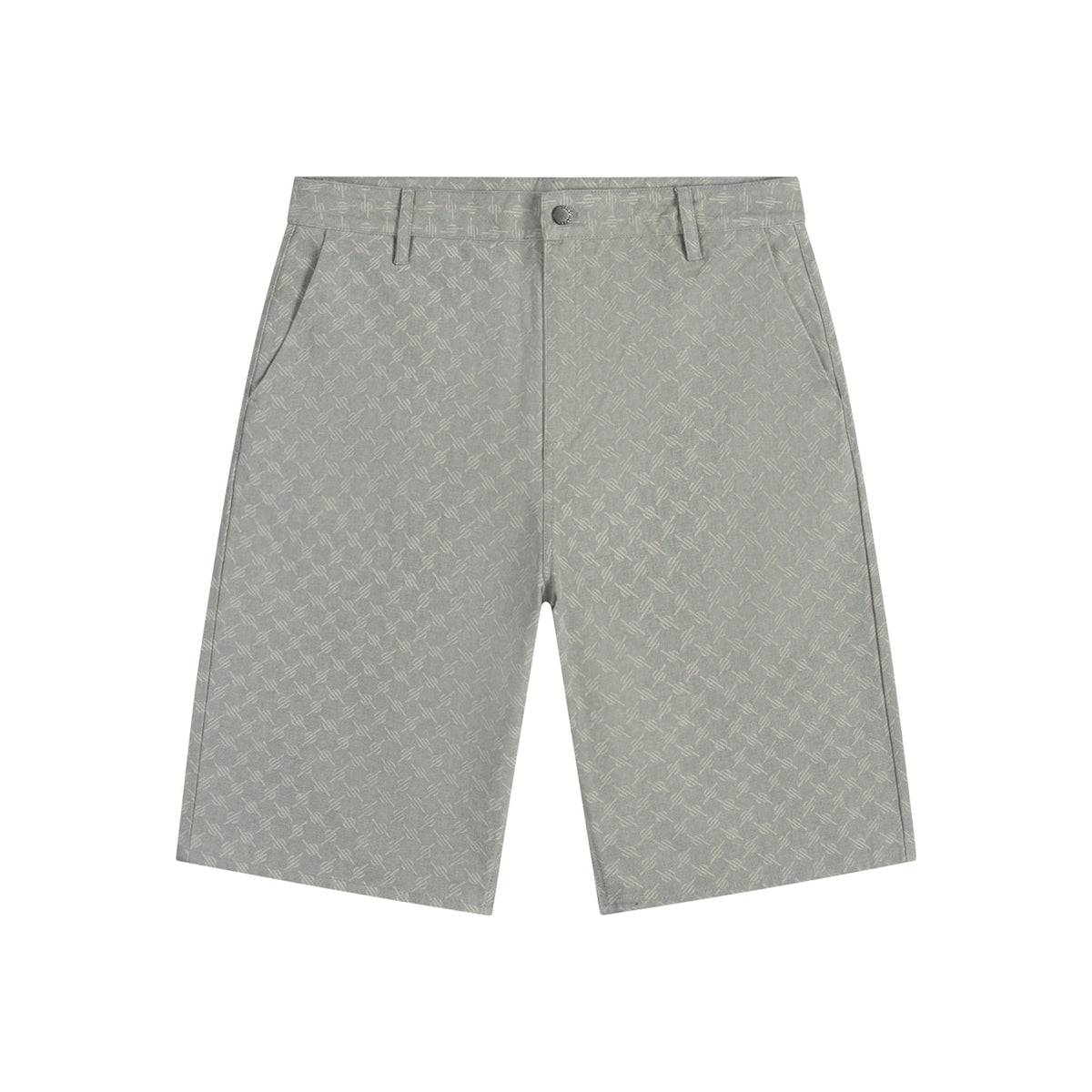 Mirage Grey Washed Monogram Woven Shorts