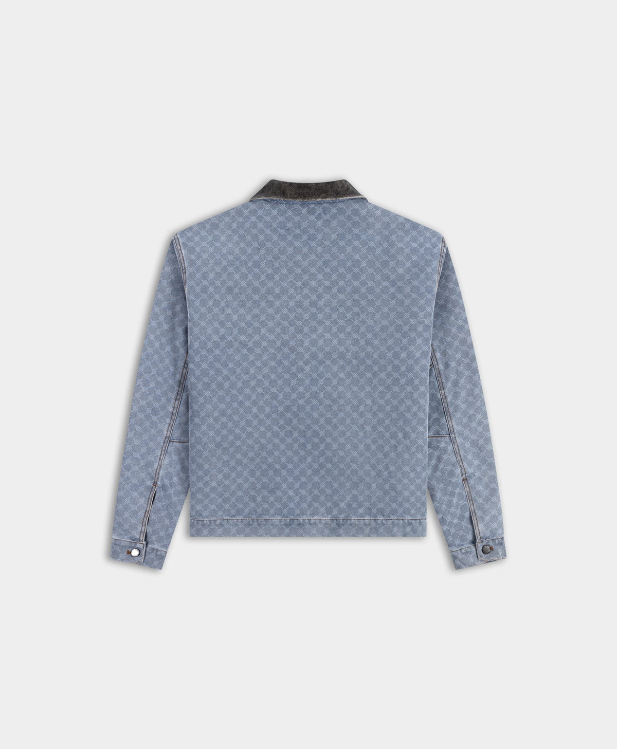 Mid Blue Boxy Monogram Workwear Jacket