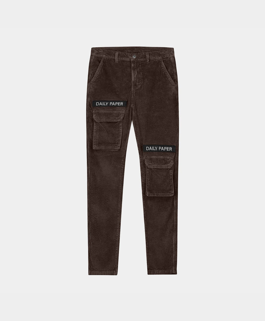 Brown Corduroy Cargo Pants
