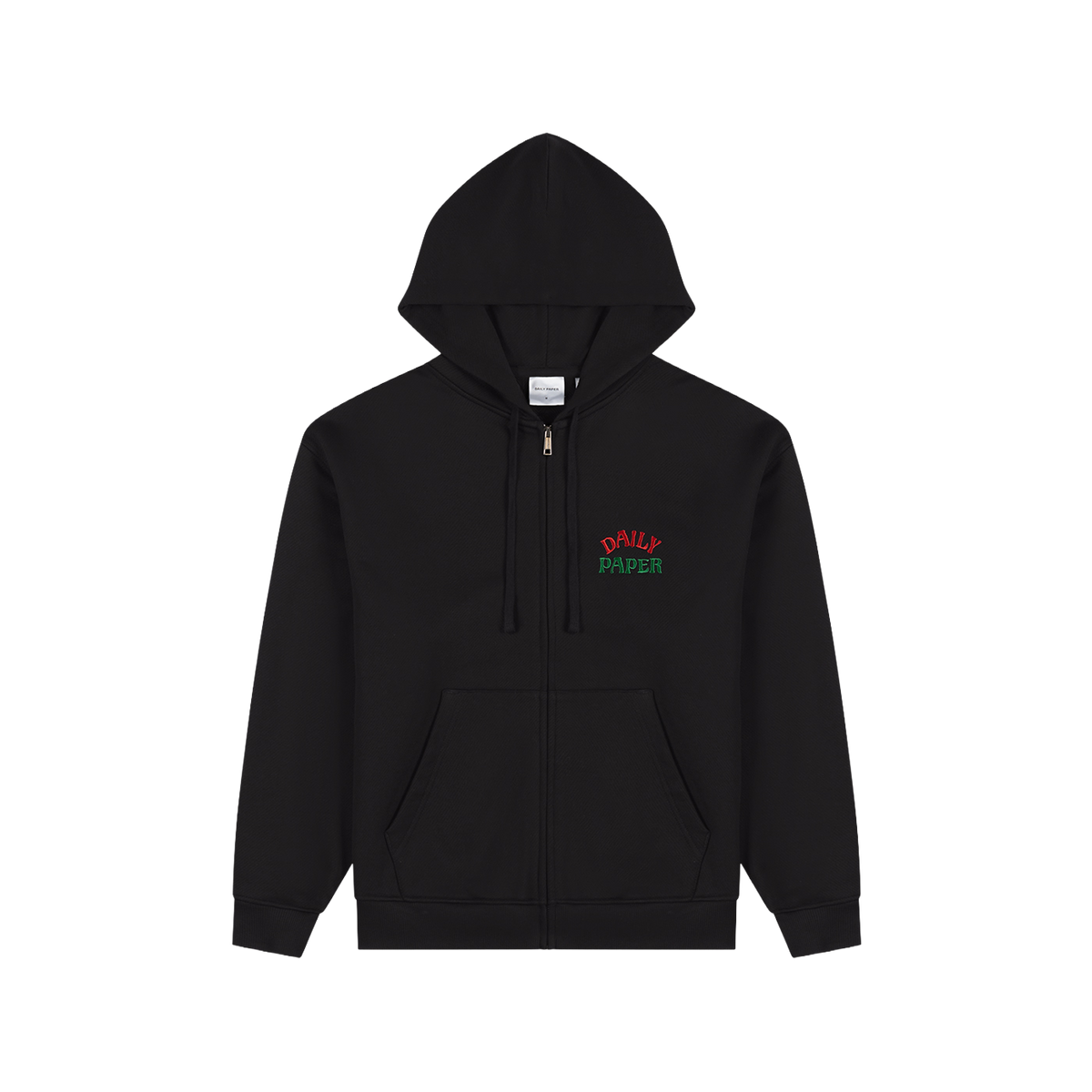 Black Arch Zip Hoodie