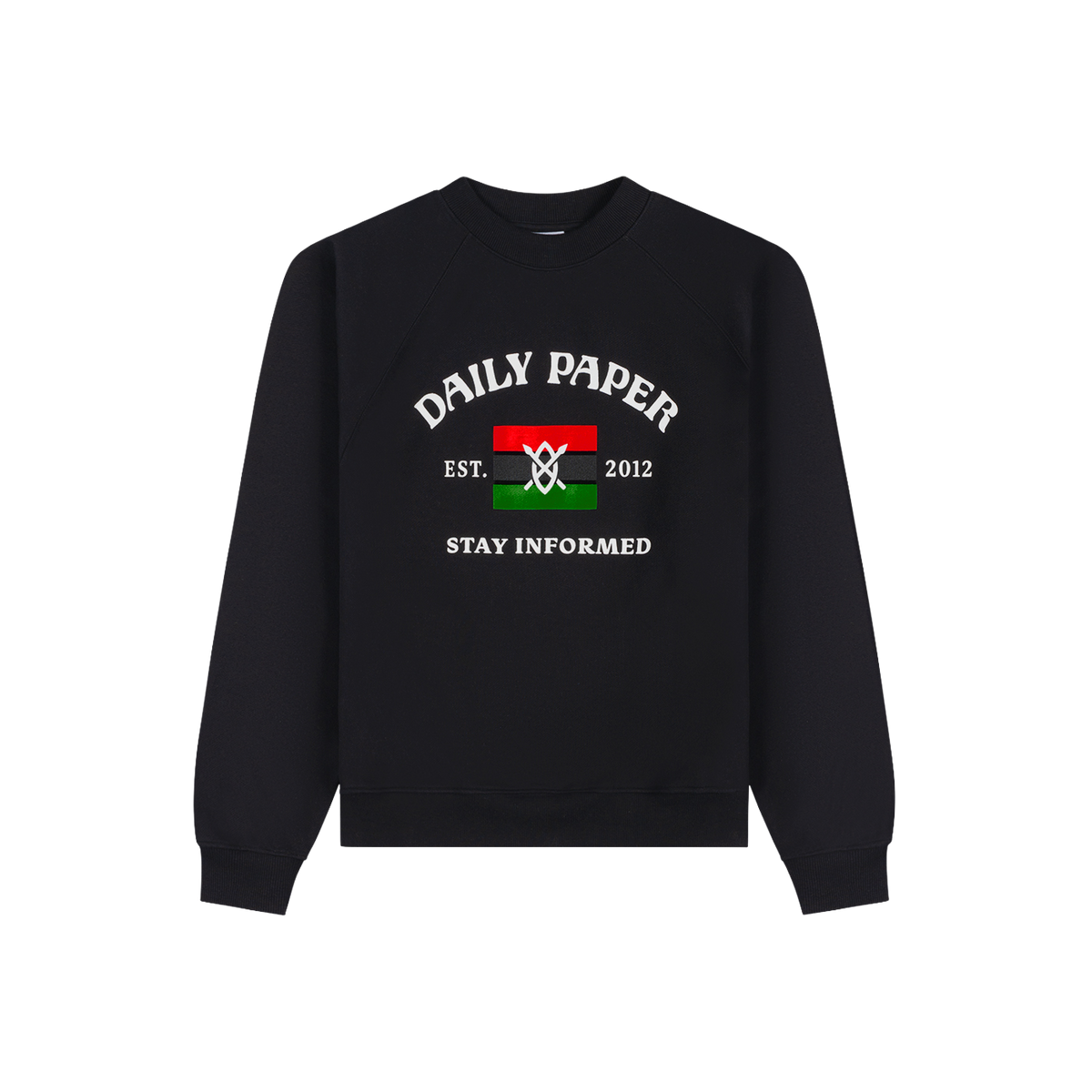 Black Stay Informed Sweater