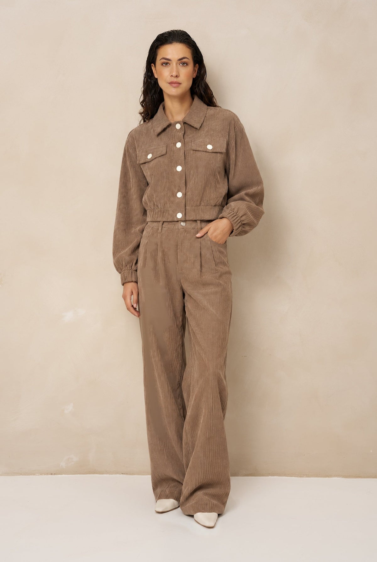 Jacket Jaxy - Corduroy | Taupe