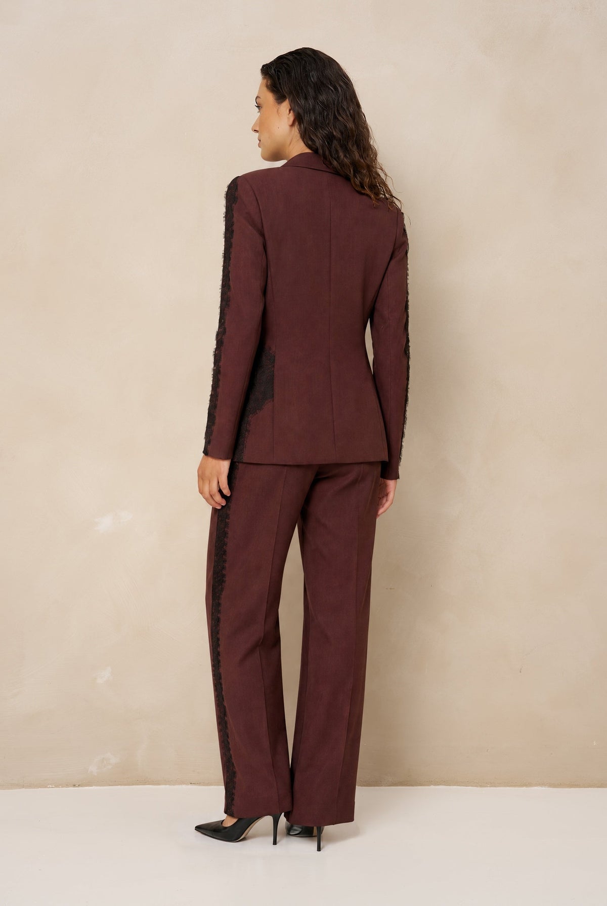 Blazer Kae - Relaxed Lace | Burgundy