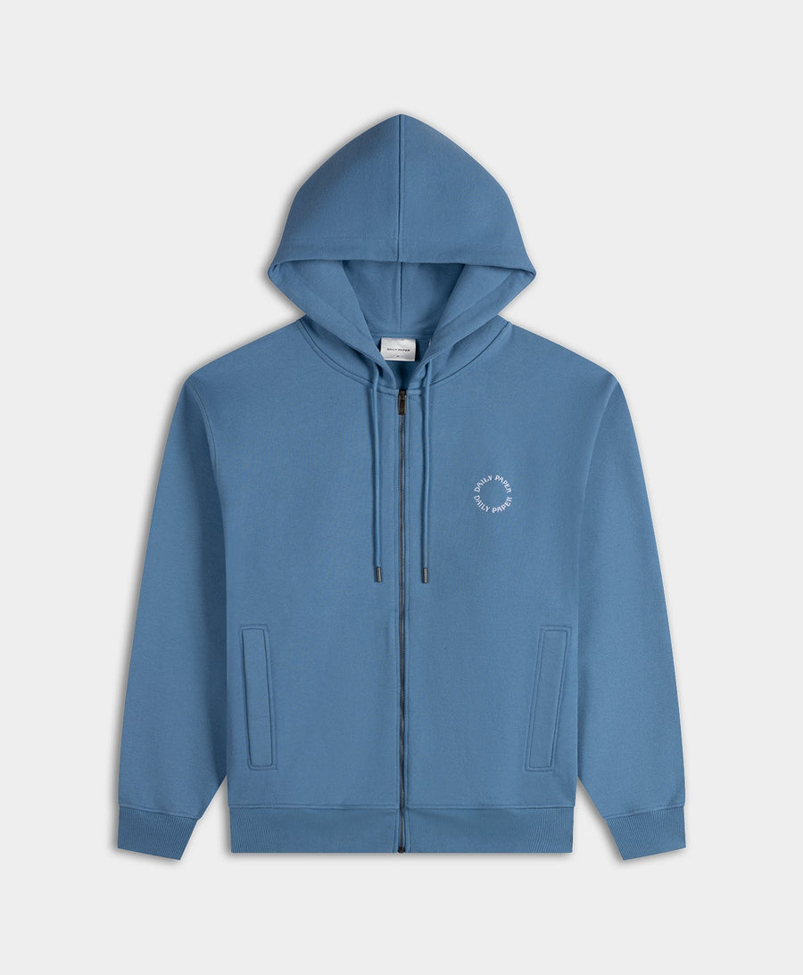 Quiet Harbor Orbit Embroidery Zip Hoodie