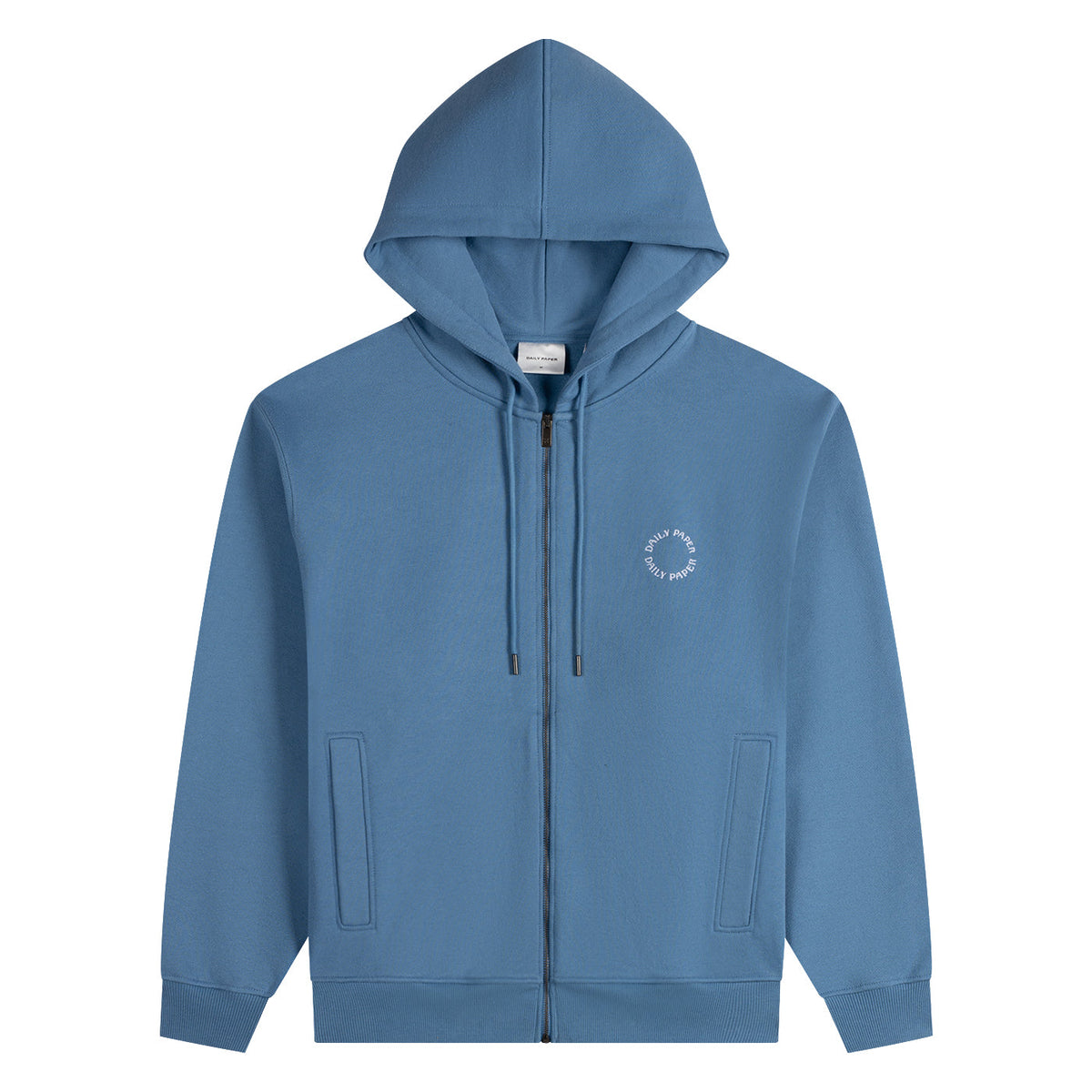 Quiet Harbor Orbit Embroidery Zip Hoodie